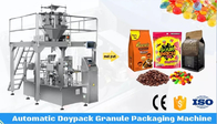 Automatic Zipper Doypack Packing Machine For Chocolate Bean