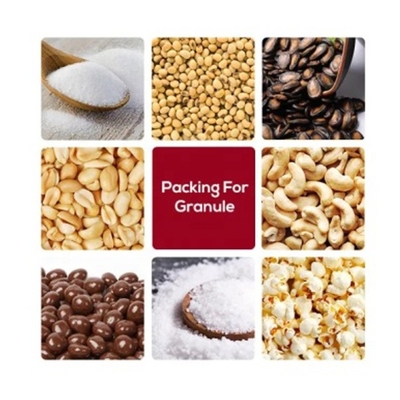Vertical Roll Film Granule Tea Popcorn Chips Nuts Packing Machine Automatic