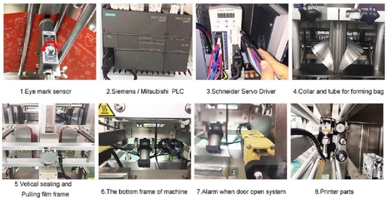 VFFS Automatic Pillow Bag Packing Machine For Chips Potato Snacks