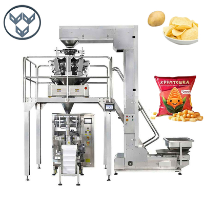 VFFS Automatic Pillow Bag Packing Machine For Chips Potato Snacks