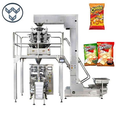 Chips Puffed Food Punch Hole Bag Packaging Machine Automatic 50g 100g