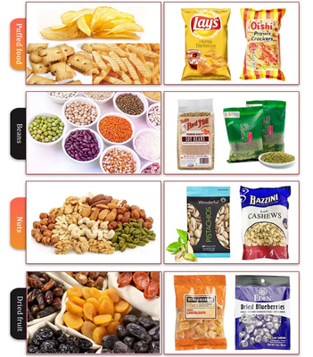 Nitrogen Filling Pouch Packing Machine For Banana Chips