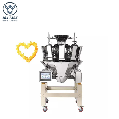 10 Head Weighing And Packing Machine Sheet Food Multihead Combination Weigher