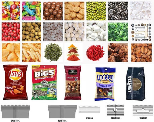 Electric VFFS Peanut Coffee Bean Granule Packing Machine
