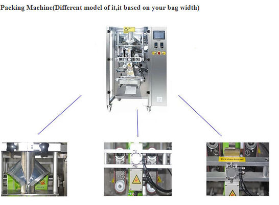 Potato Chips Puffed Food Pillow Packaging Machine Vertical 55bags/Min