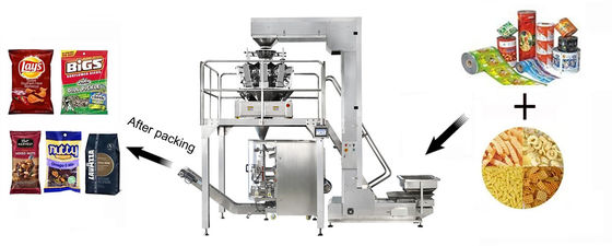 Multifunction Peanut Packaging Machine For Potato Snack Banana Chips