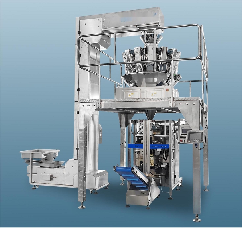 Fully Automatic Multihead Weigher Back Seal Packing For Crackers Chip