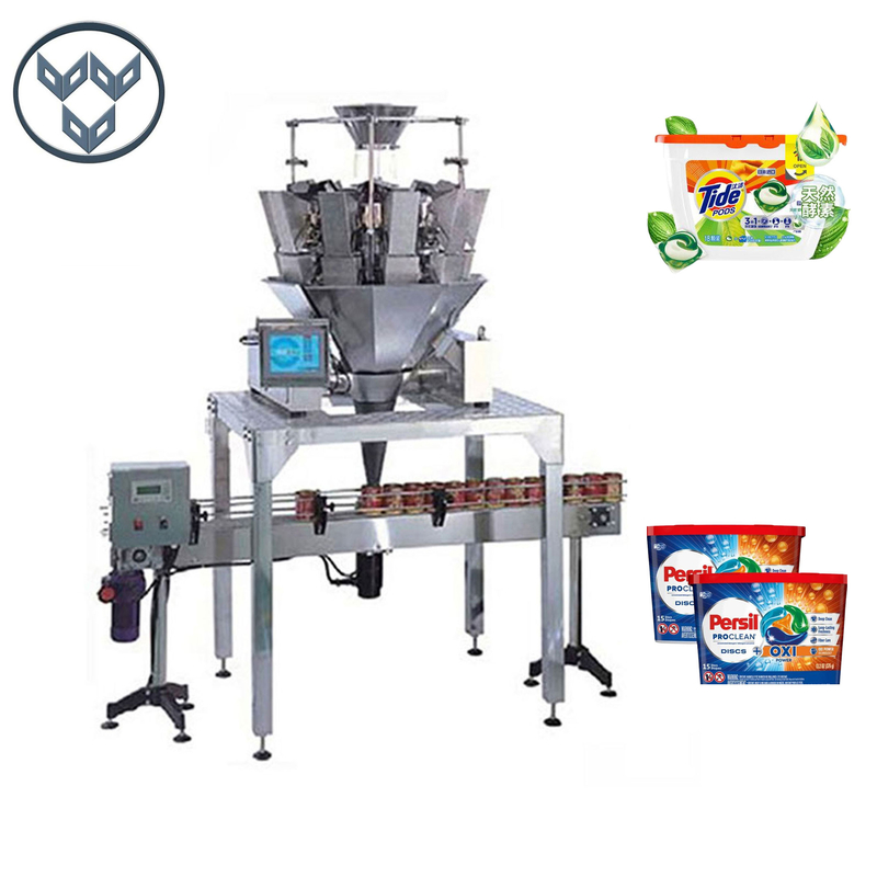 Multi Function Plastic Can Filling Packing Machine For Laundry Detergent