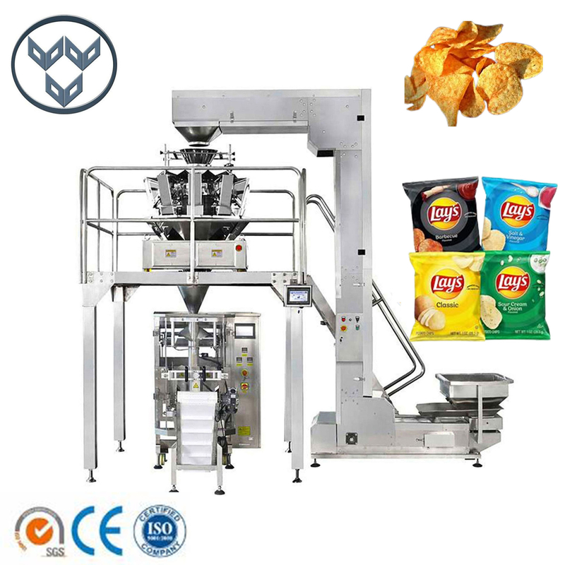 Nitrogen Filling Pouch Packing Machine For Banana Chips