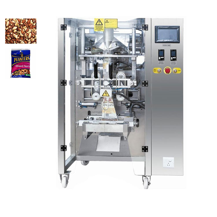 420mm Film Width Vertical Form Fill Seal Peanuts Pouch Packing Machine With PLC