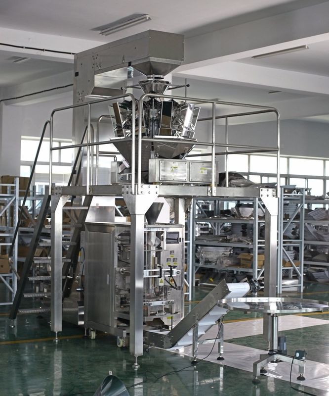 10 Heads 1.6L Hopper Auto Weighing Filling And Sealing Machine