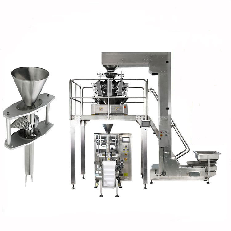 VFFS 14 Heads Weigher 5000g Puffed Food Packing Machine