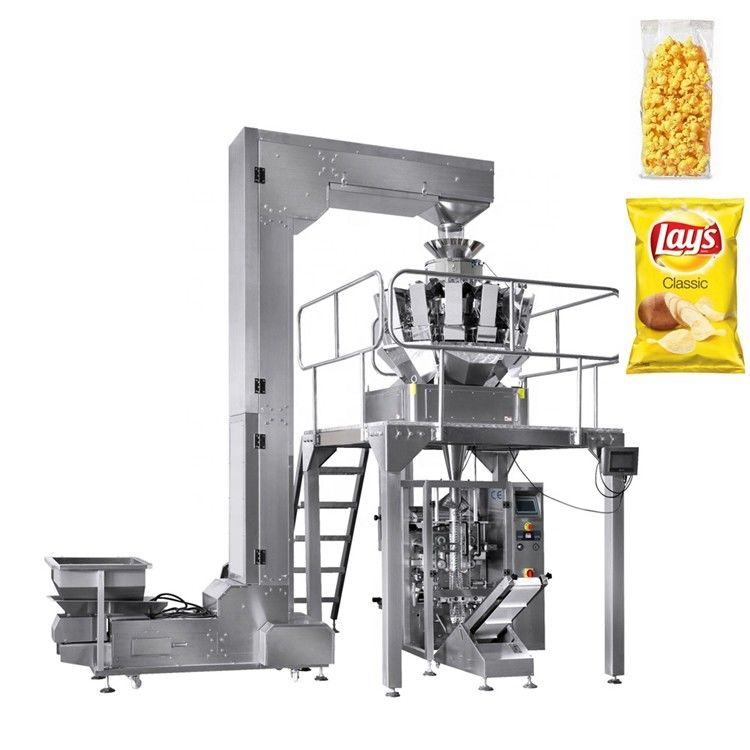 PLC 304SS Laminate Film Sealing Automatic Food Packing Machine For Pillow Bag