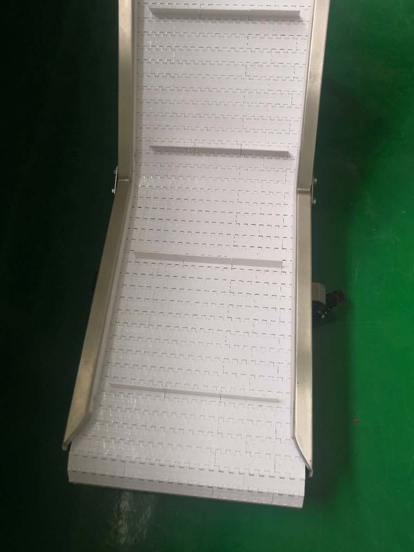 Snack Bag Inclined Cleated Belt Food Grade Conveyor Systems
