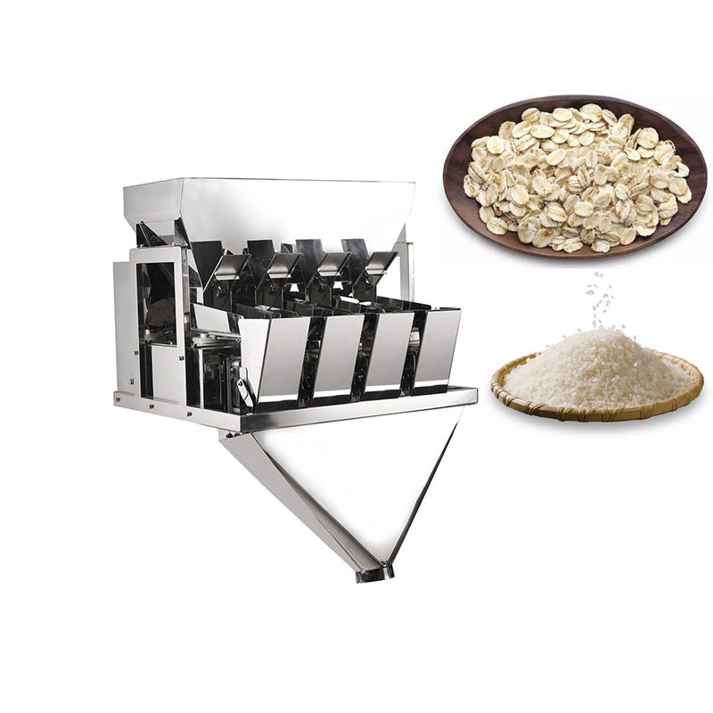 316SS 304SS 4 Head Flour Grain Bean Packaging Machine For Small Business