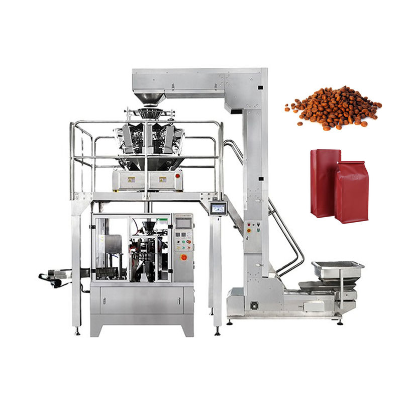 PLC Automatic Rotary Packing Machine With Multihead Weigher