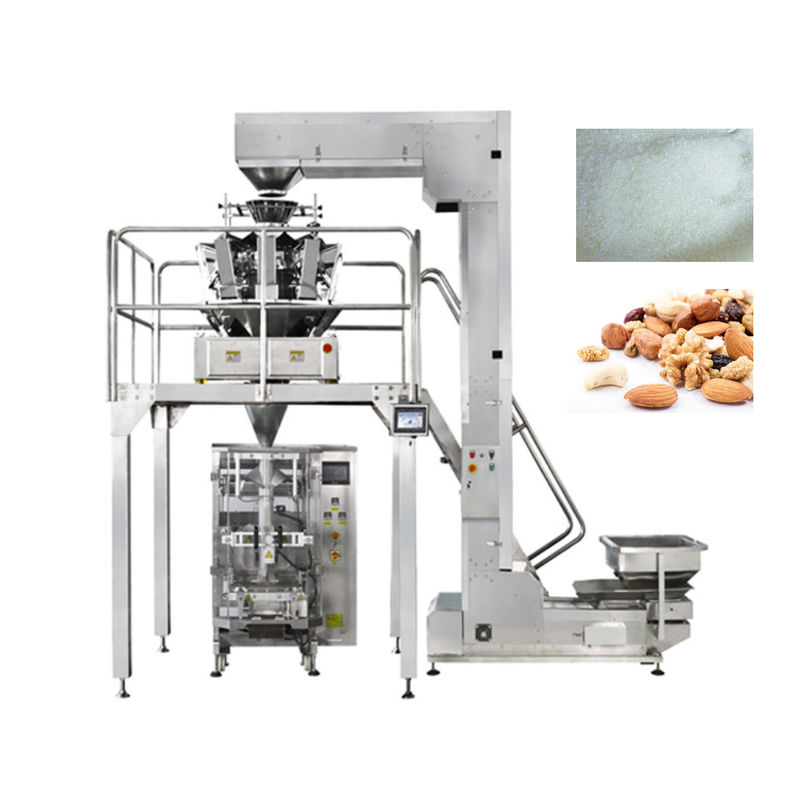 8.4ton/Day Vertical Packing Machine With Multihead Nuts Sugar Filling