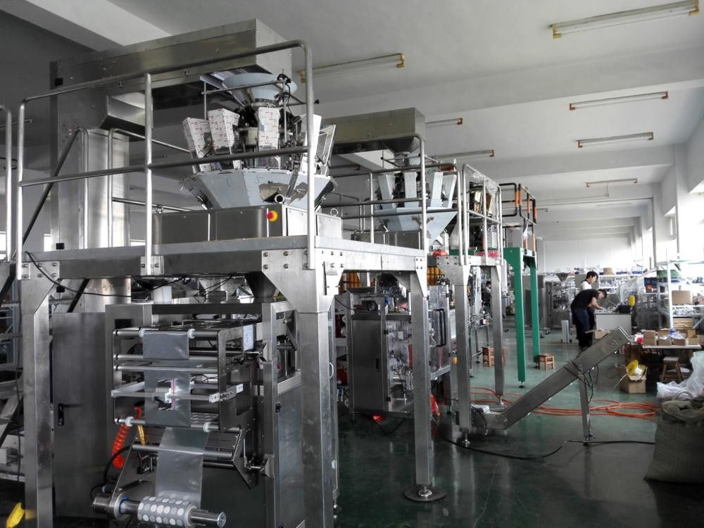 Puffed Food Pillow Bag Packing Machine Vertical 50g 100g Automatic