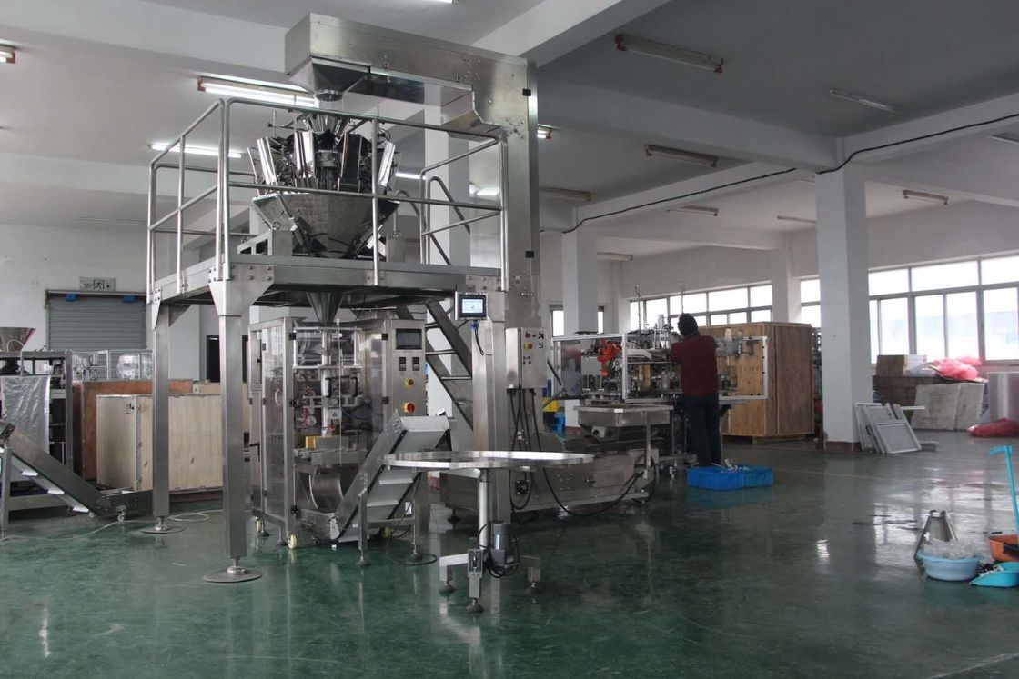 PLC Control Vertical Packaging Machine 300g 500g Pillow Gusset Bag Type