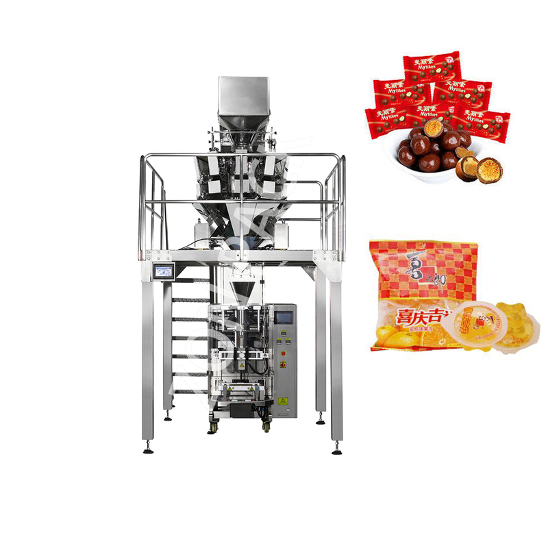 304ss Frame Pillow Pouch Packaging Machine PLC Control For Candy Chocolate