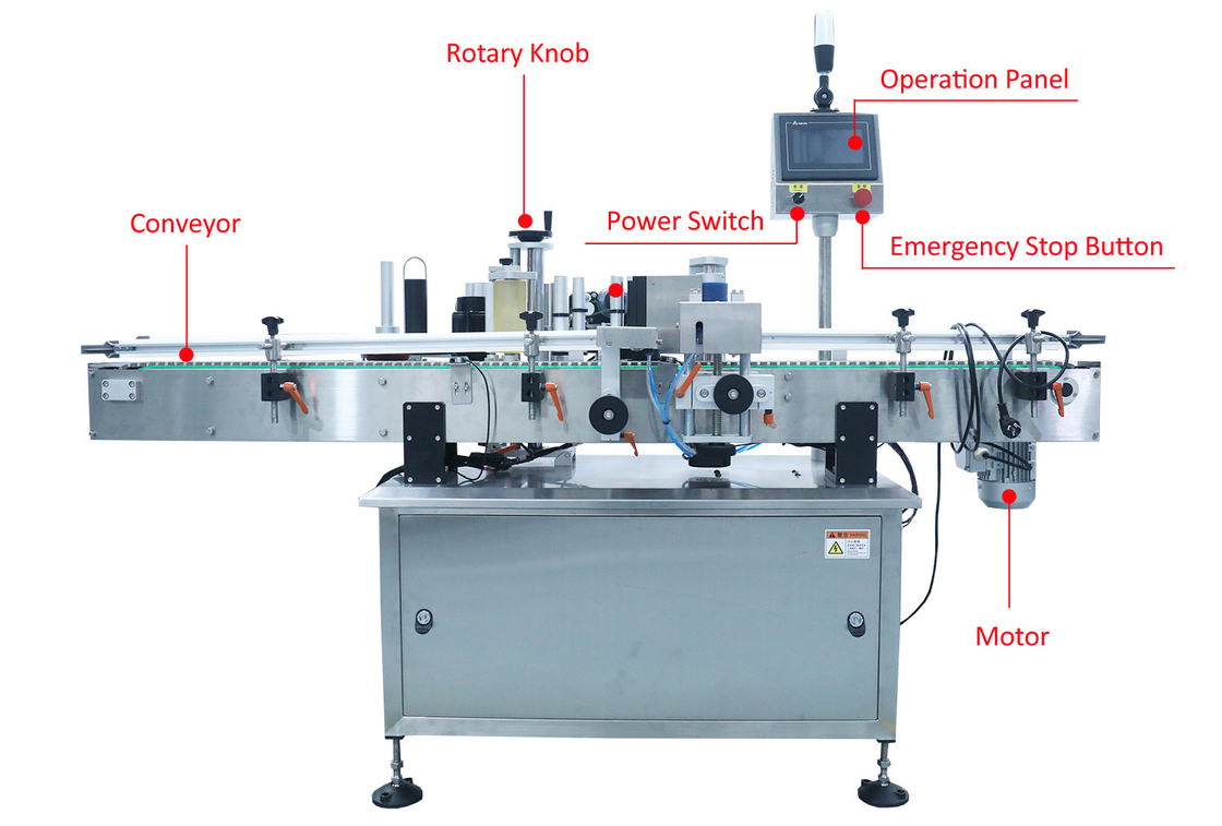 Fully Automatic Labeling Machine Sticker Labeling For Round Bottle Candy Bottle