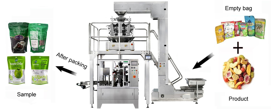Automatic Rotary Premade Bag Packing Machine For Nuts Candy Snack