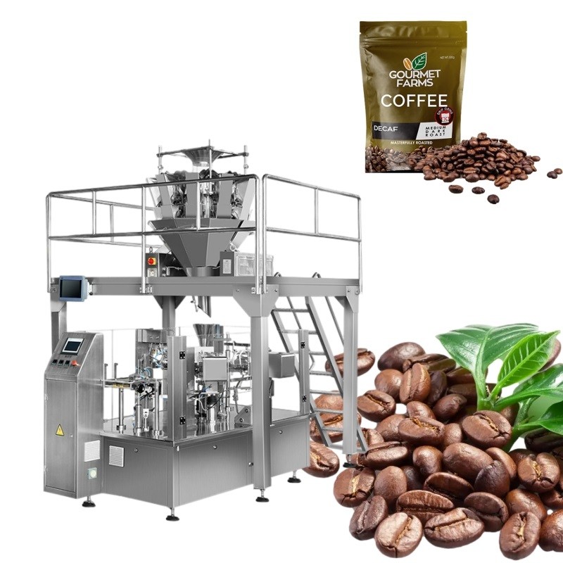 Automatic Zipper Doypack Packing Machine For Chocolate Bean