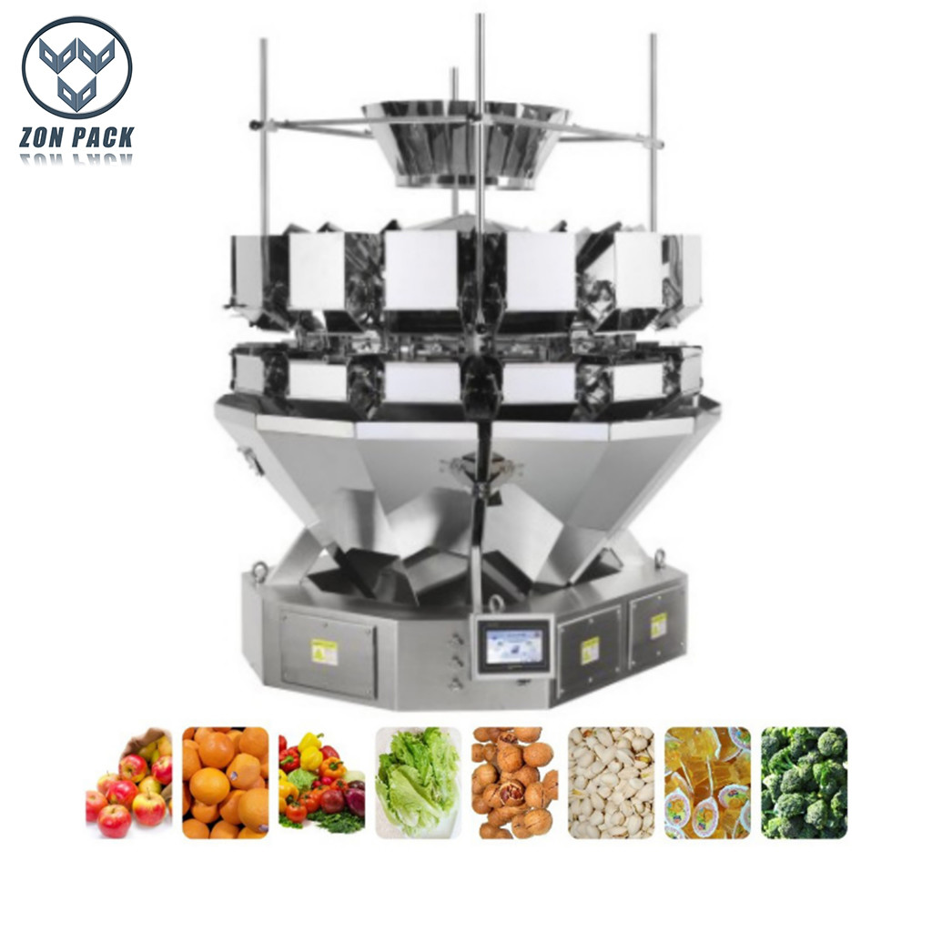 Big Target Weight Multihead Weighers For Salad Vegetables
