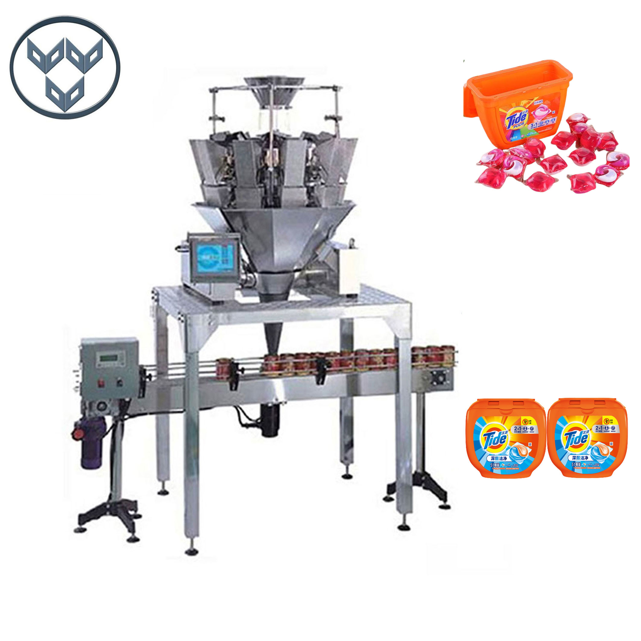 Plastic Can Box Packing Can Filling Packing Machine For Laundry Pods