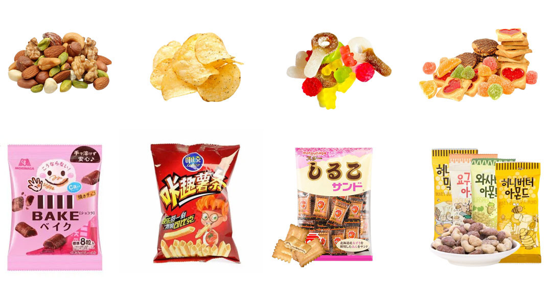 Chips Puffed Food Punch Hole Bag Packaging Machine Automatic 50g 100g