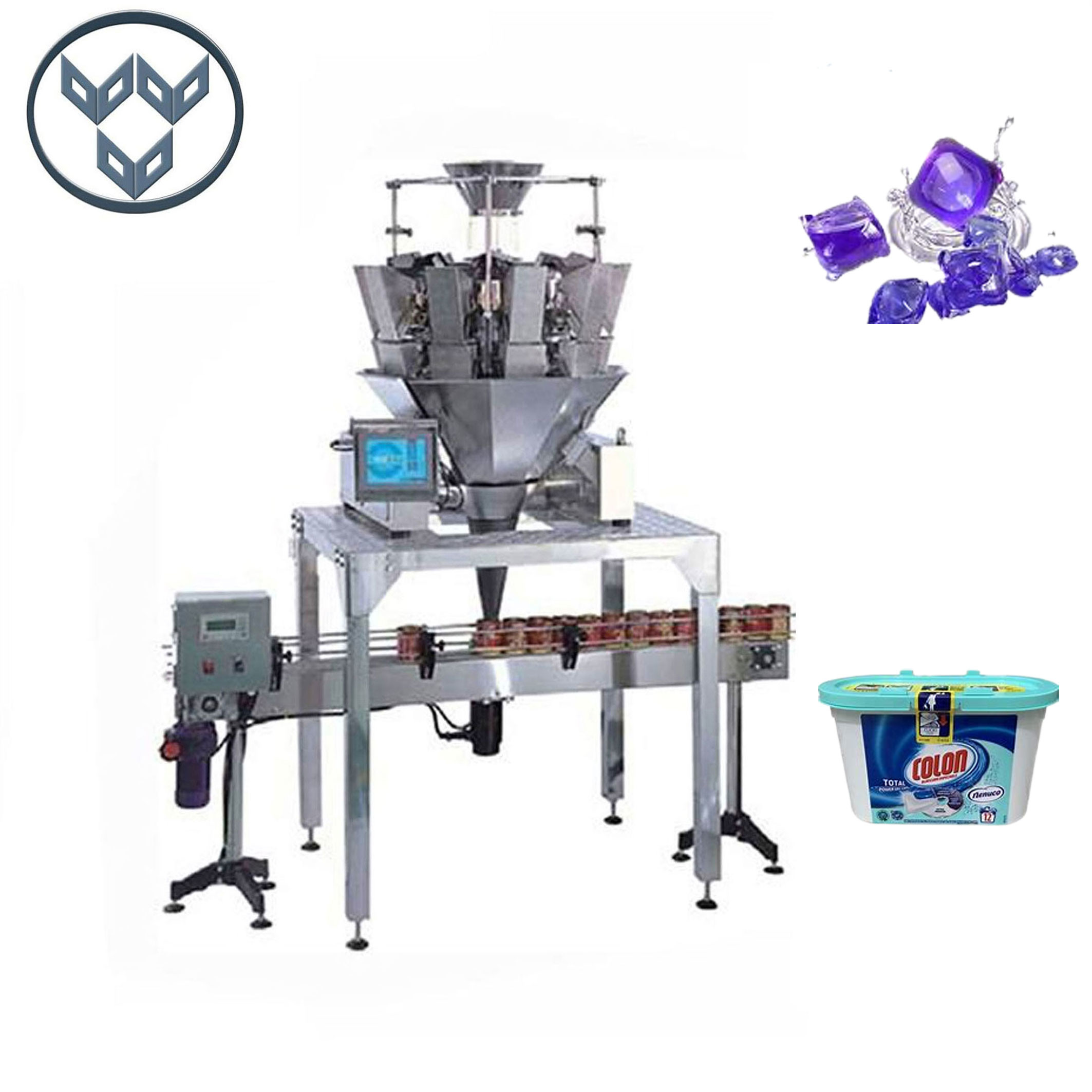 Laundry Pods Counting Can Box Filling Packaging Machine Automatically