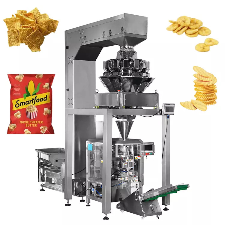 Automatic Film Pillow Bag Packing Machine Puffed Food Snack Packing Machine