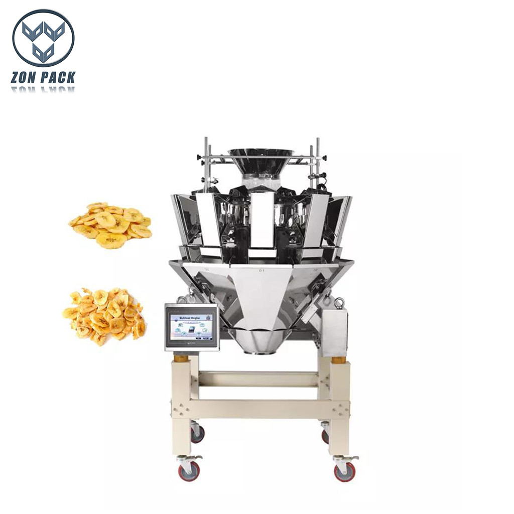 10 Head Weighing And Packing Machine Sheet Food Multihead Combination Weigher