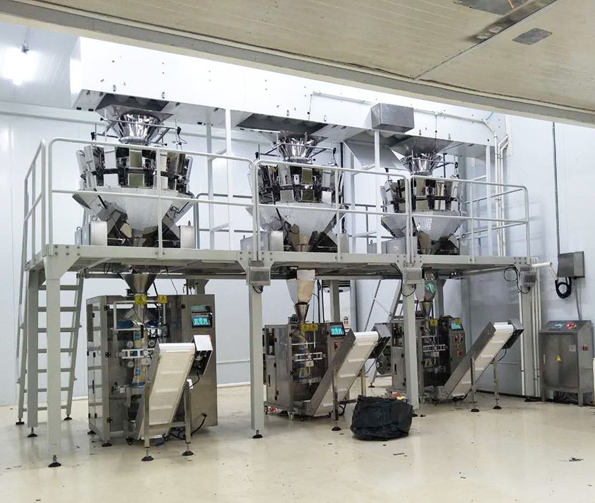 Multi Head Weigher 2000g Puffed Rice Packing Machine Automatic