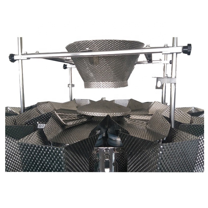 Automatic 14 Head Weigher For Chocolate Beans Candy High Speed 120 Bags/Min