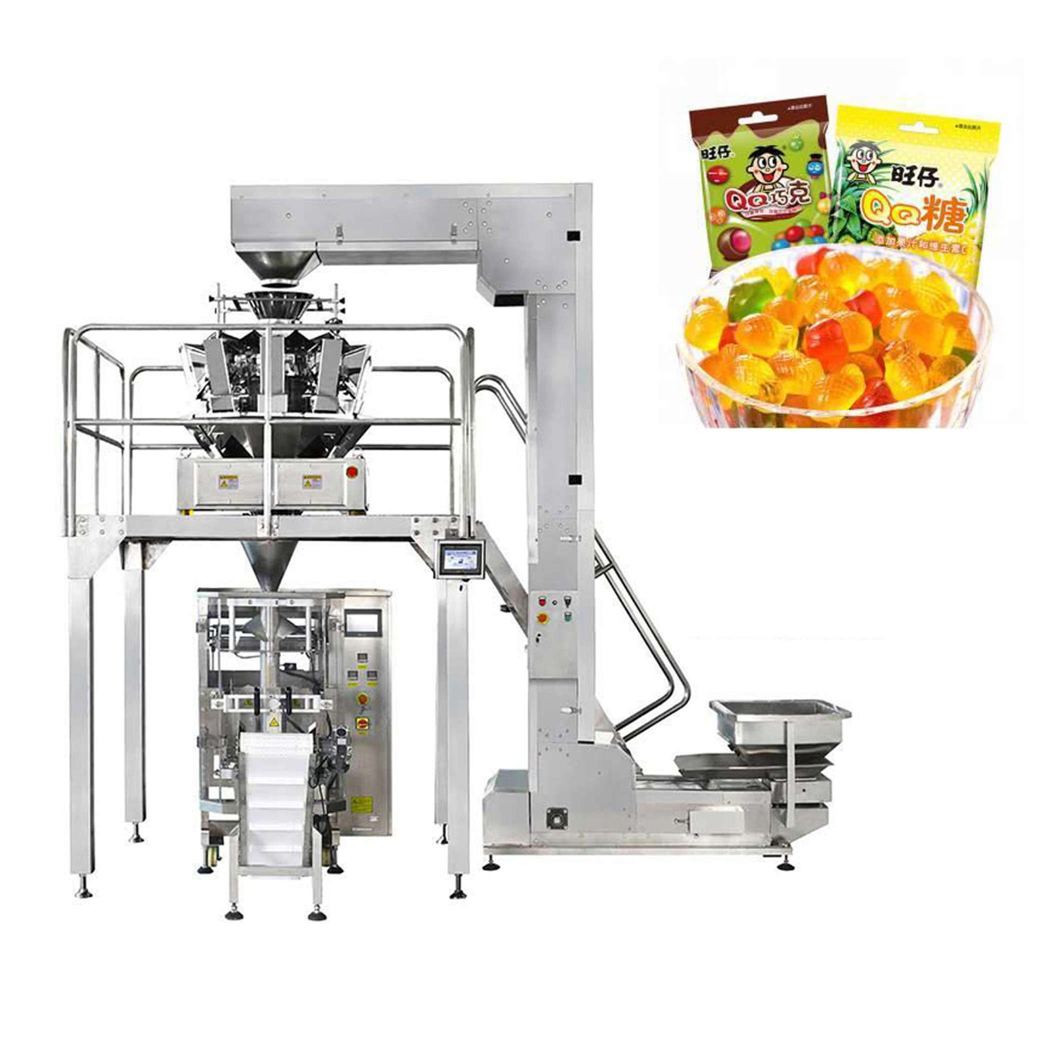 70Bags/Min Pillow Bag Automatic Food Packing Machine ZH-BG10