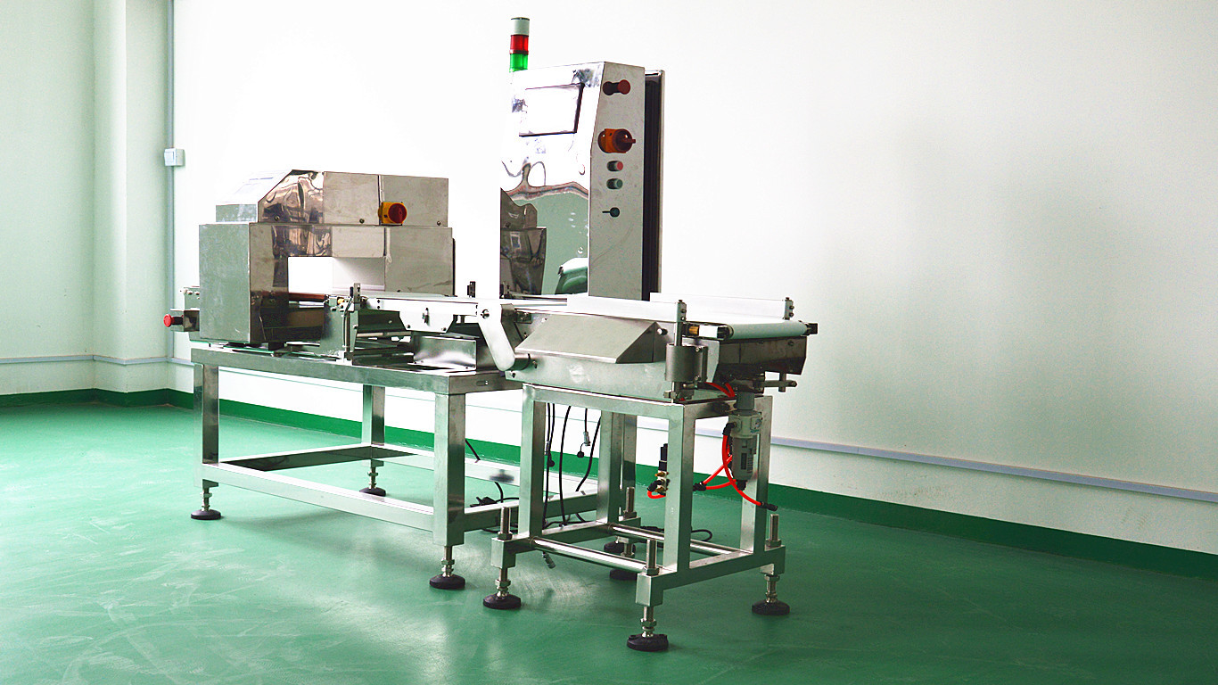 Food Packing Weighing Check Weigher 304SS Frame Automatic Zero Tracking