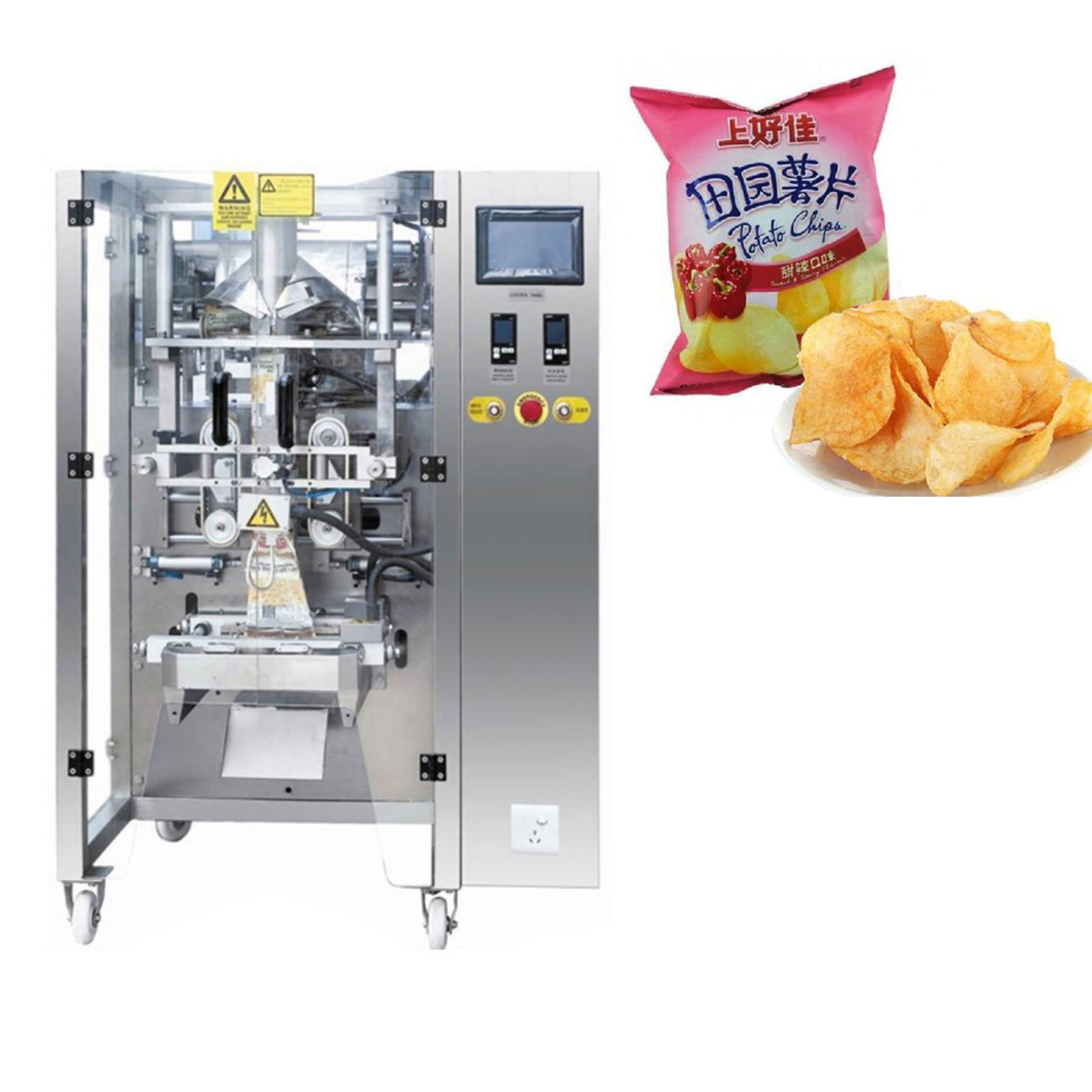 Vertical 50bags/Min Puffed Food Packing Machine High Precision