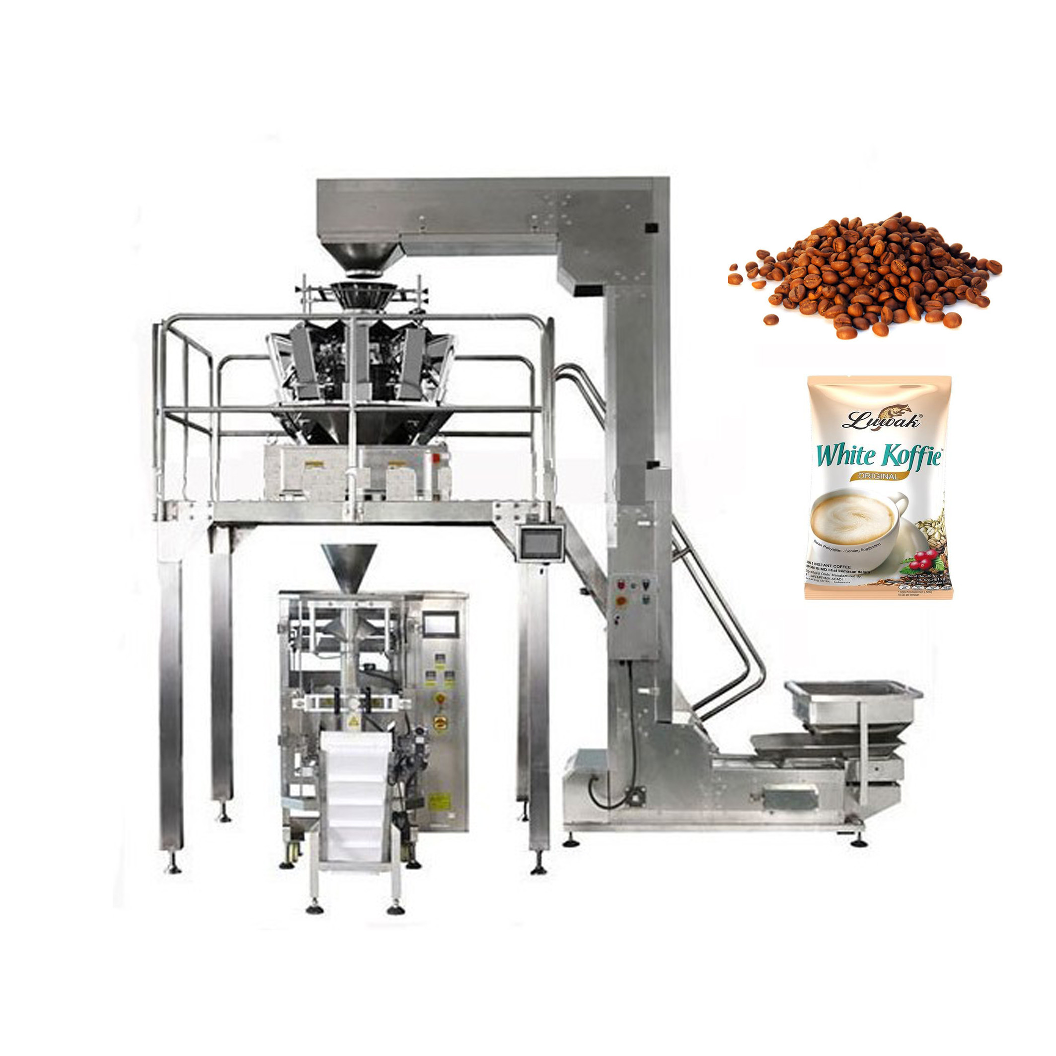 Gusset 70Bags/Min Automatic Food Packing Machine For Cashew Nut