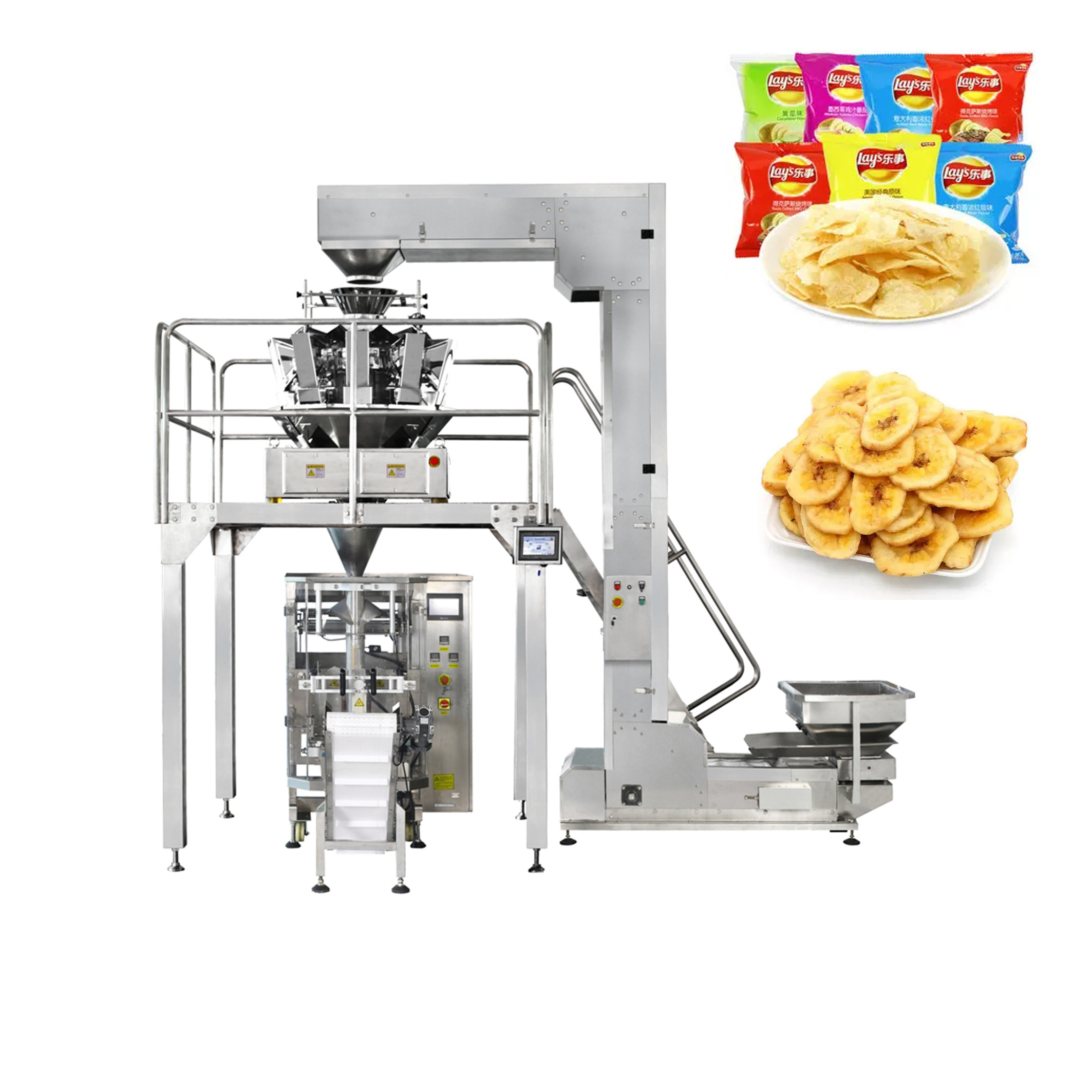 Pillow Bag Punching Bag Automatic Food Packing Machine 70 Bags/Min