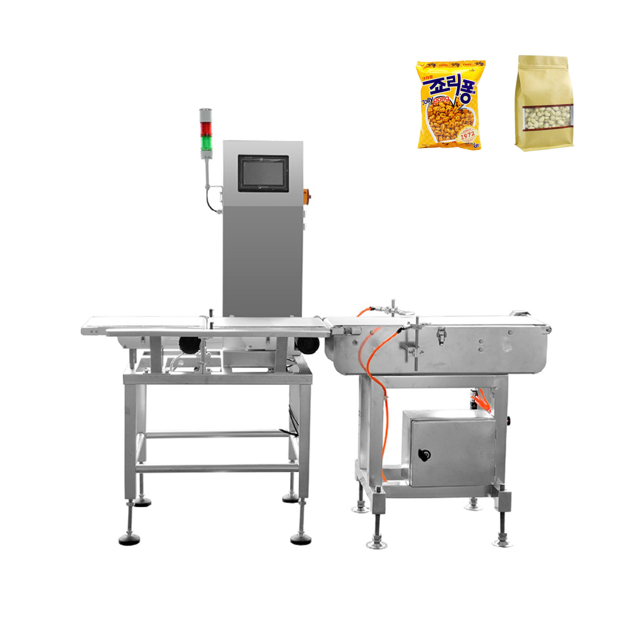 High Accuracy Automatic Check Weigher SUS304 Frame With Rejector