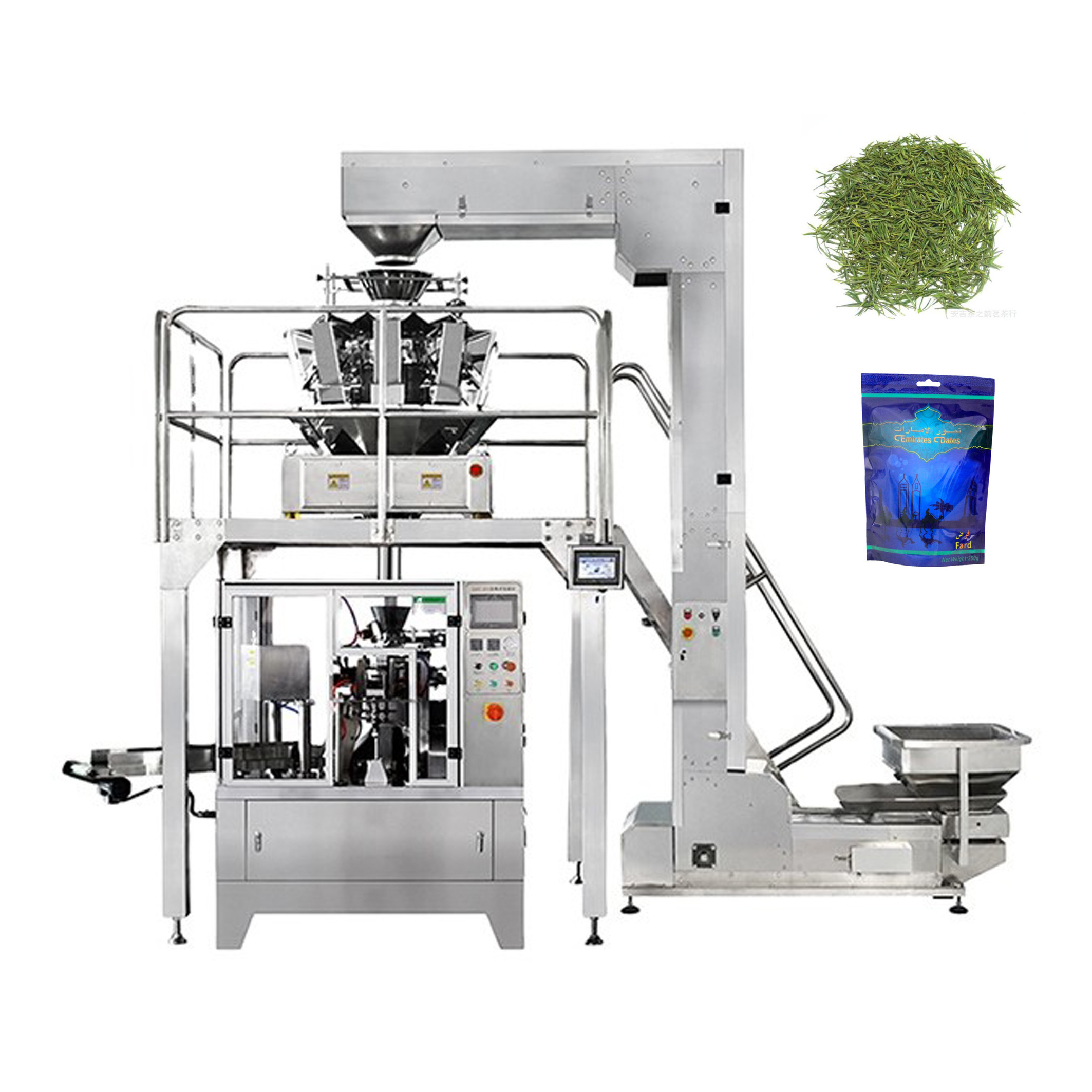 Automatic Premade Bag Packing Machine For Weighing Food Snack 50bags/Min