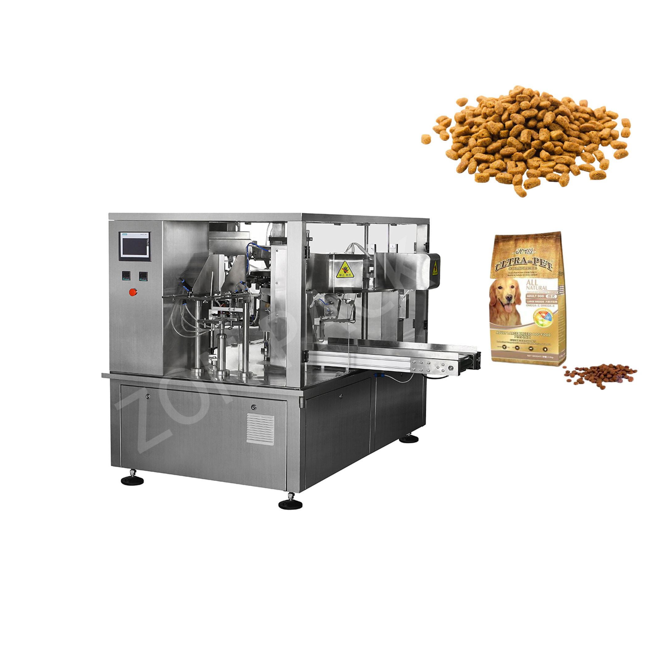 Cashew Nuts Packing Flat Pouch Rotary Packing Machine CE Certification