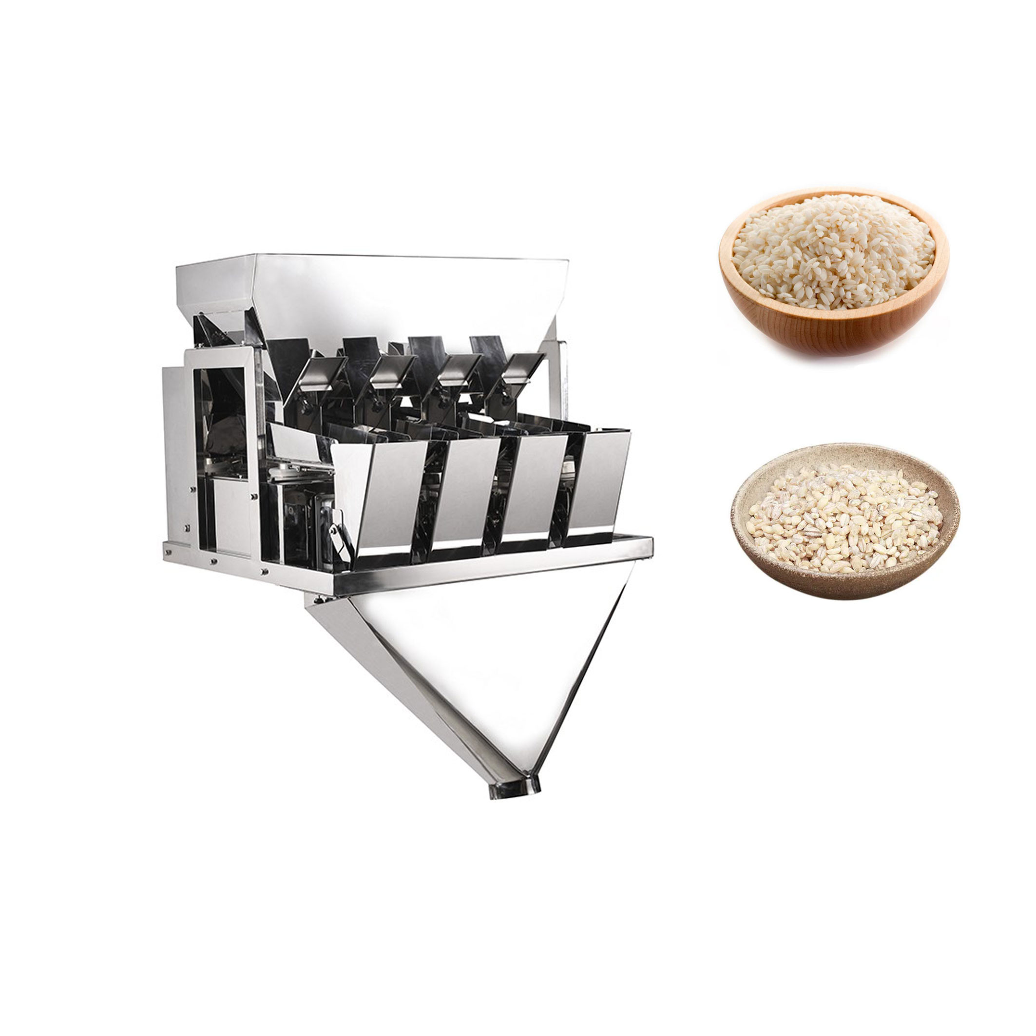 Automatic Beans Grain 4 Heads Linear Weigher Packing Machine 1000g 2kg