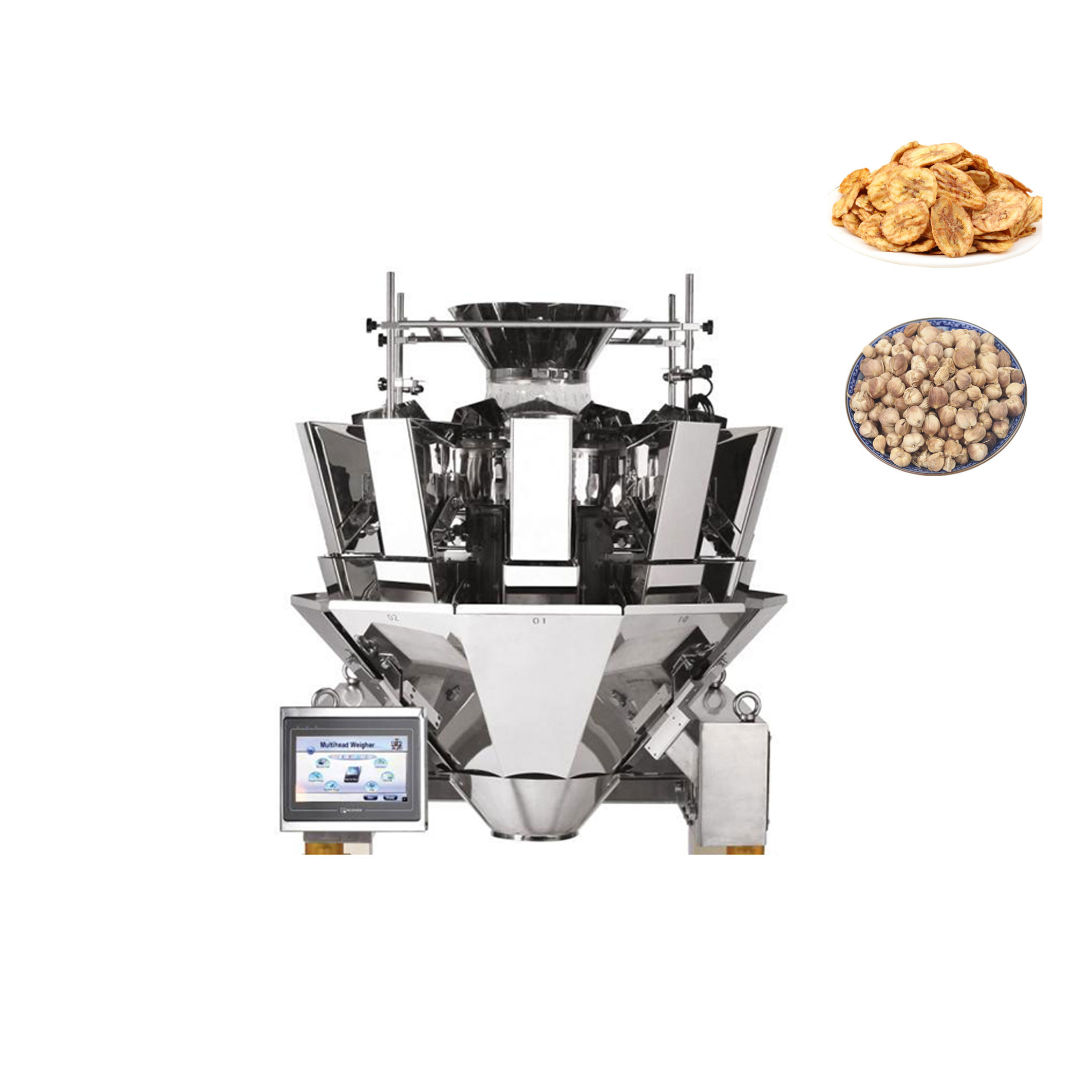 Frozen Food Banana Chips Spice Multihead Weigher Automatic