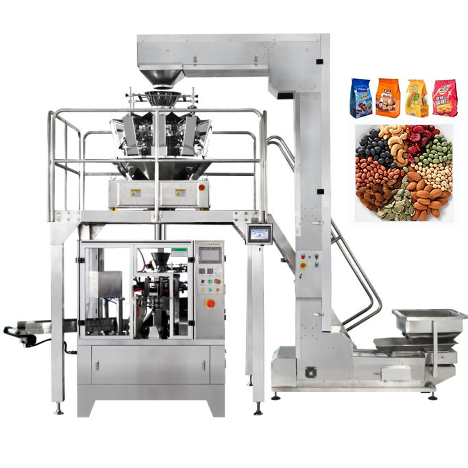 CE Rotary Doypack Packing Machine High Speed For Snack Food